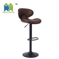 (ALPHONSE-B) Fabric Pub Kitchen Counter Adjustable Height Swivel Barstool Chairs with Back