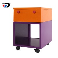 Children's Bedside table metal  movable nightstand cabinet with drawers storage modern furniture for home bedroom living room