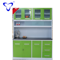 Factory direct sale antique solid Family use furniture steel modular kitchen cabinet