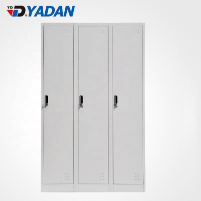 Factory directly supply office furniture 3 door steel clothes storage cabinet  locker