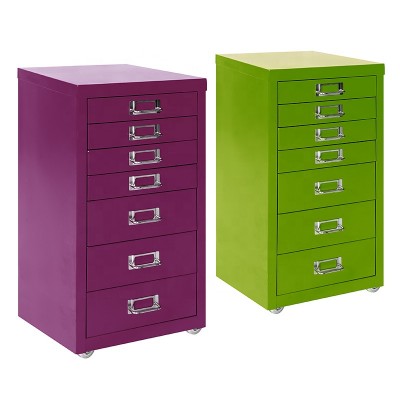 Steel File Cupboard Metal Map Cabinet Storage 7 Drawer muti drawer file cabinet bedroom furniture chest of drawer